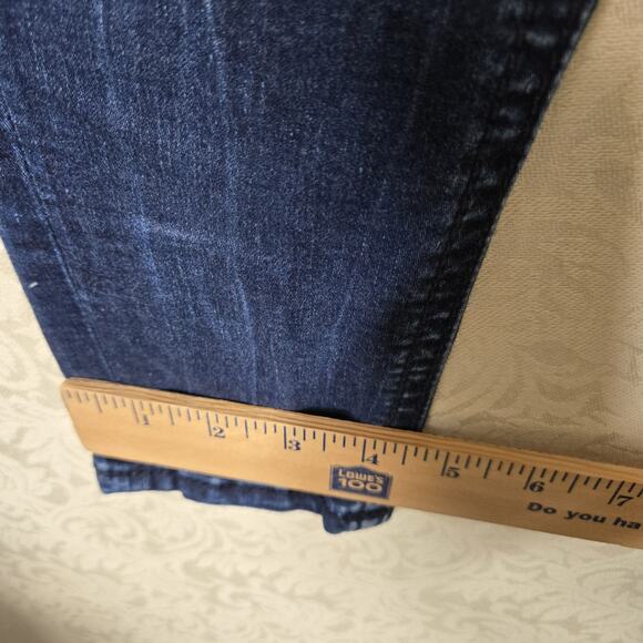 Rock Revival Mena Skinny Jeans sz 25 Dark Wash Blue Distressed Low Rise Stretch - Picture 16 of 16